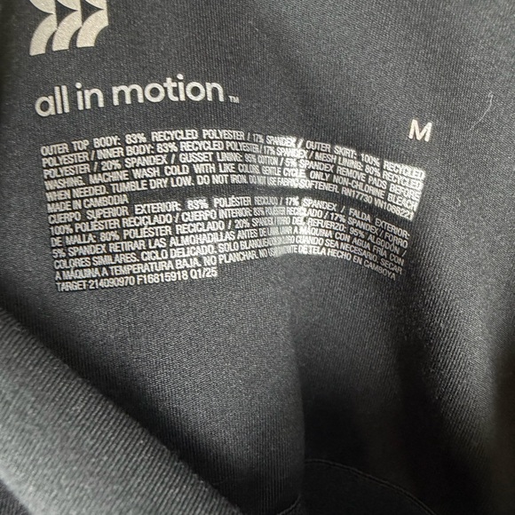 Women's Pleated Active Dress - All In Motion™ Black M - Picture 8 of 12